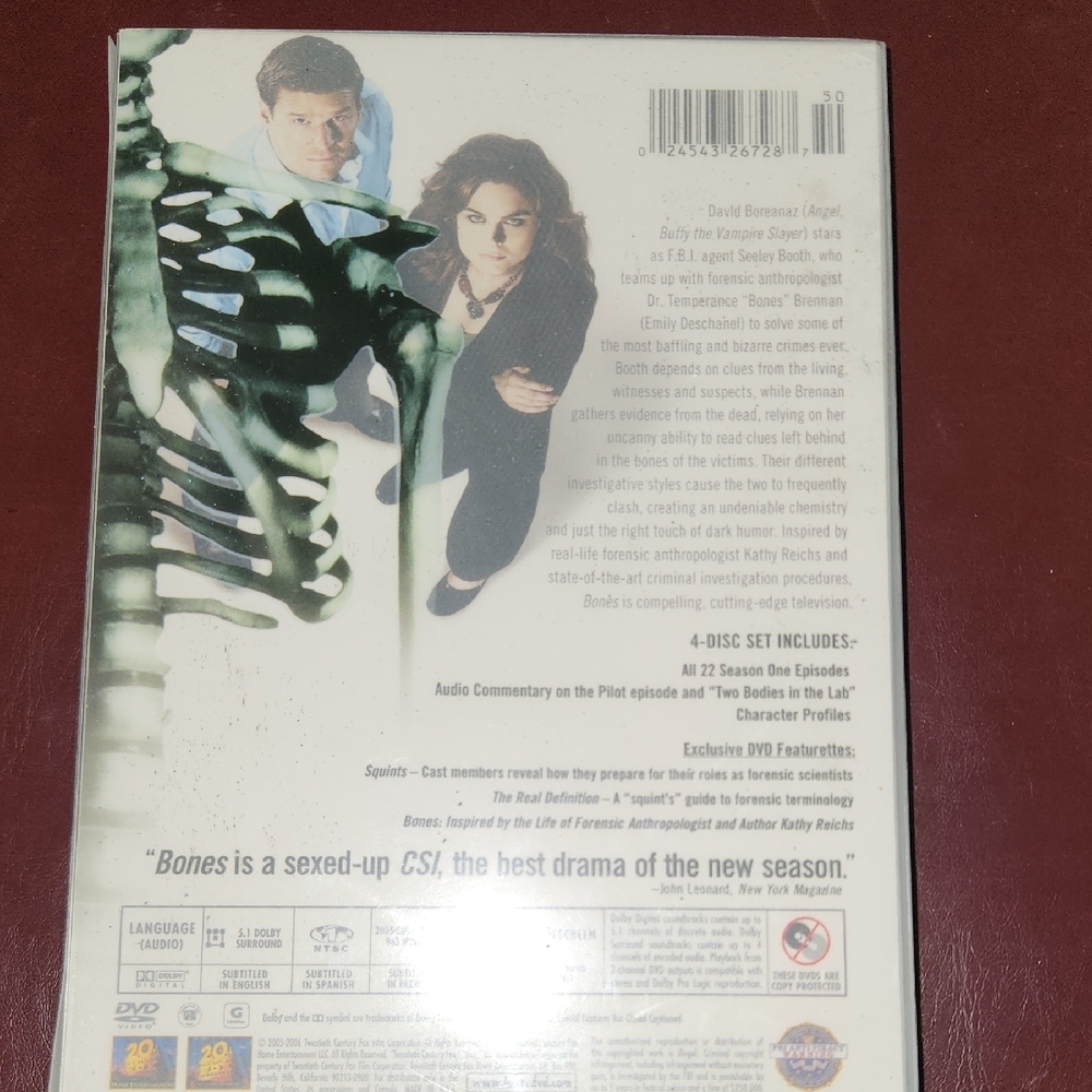 Bones Season One DVD Set - Picture 3 of 6